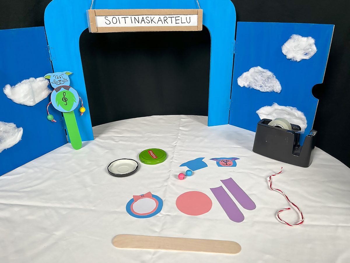 Sointinaskarteluohjeen kuvituskuva: masurummutin