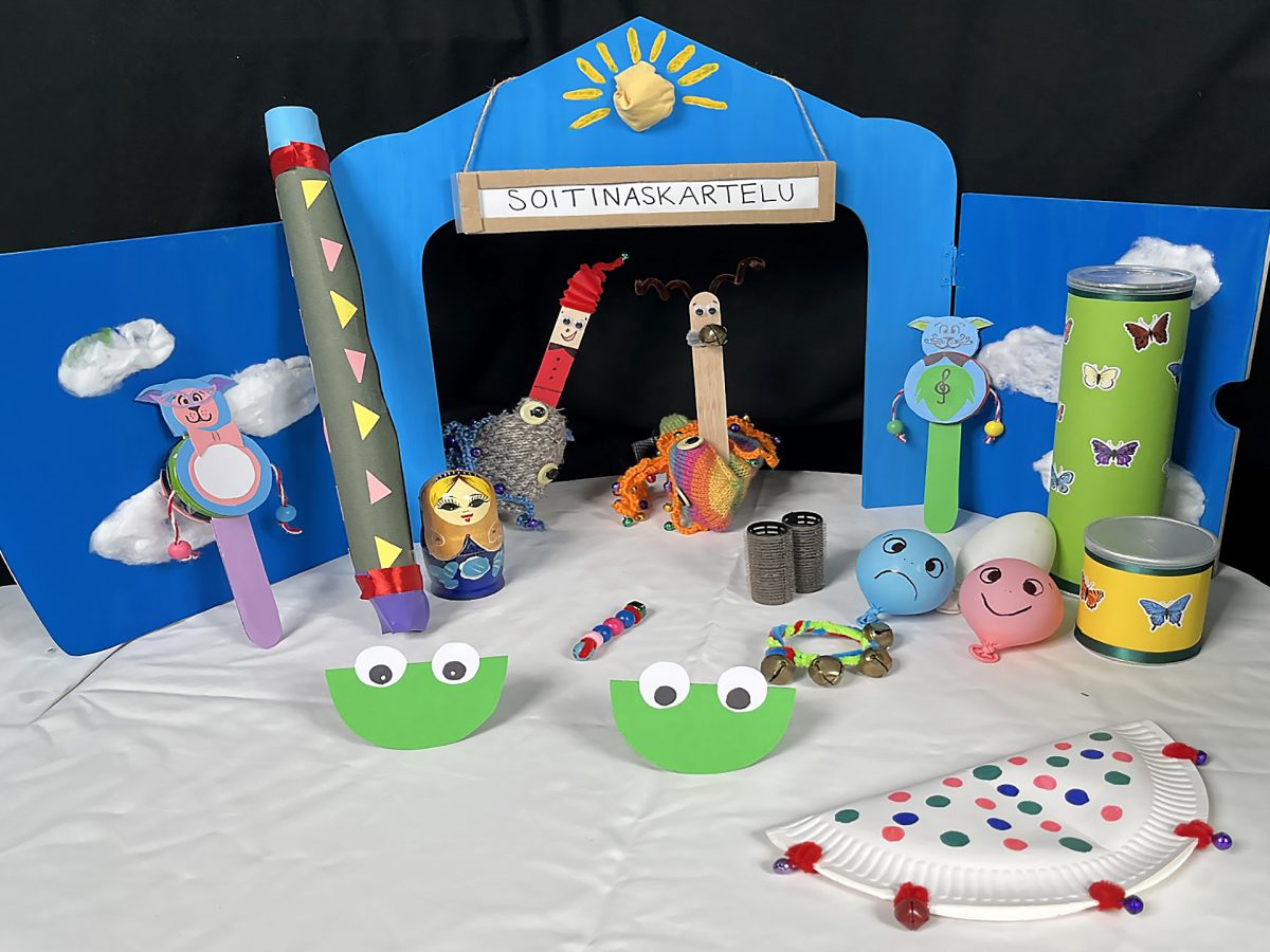 Sointinaskarteluohjeen kuvituskuva: kaikki soittimet